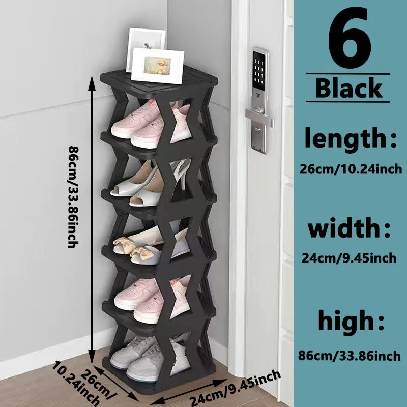 Multi-layer household shoe rack folding dust-proof student dormitory simple shoe rack with large capacity