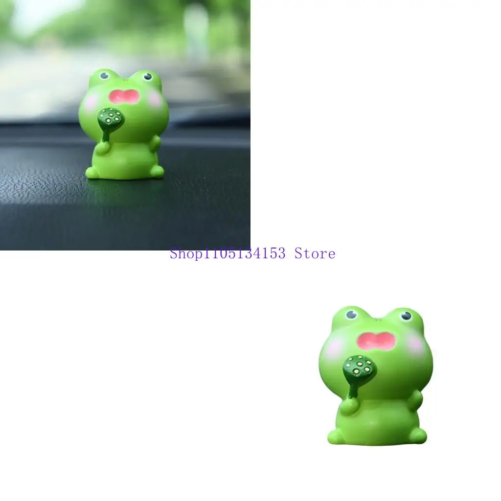 

hg89 Stylish Flower Inspired Resin Pots Container Figurine for Car Dashboard Tabletop
