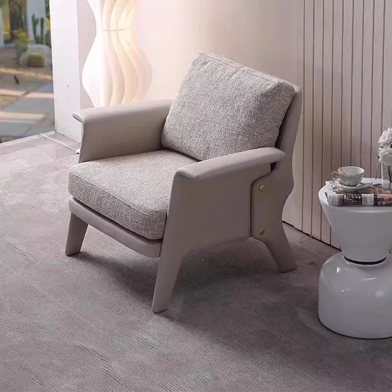 

！@INS Hotsell Style Deluxe Lounge Furniture Living Room Chair Hotel Balcony Single Sofa Chair Home Black Leather Leisure Chair