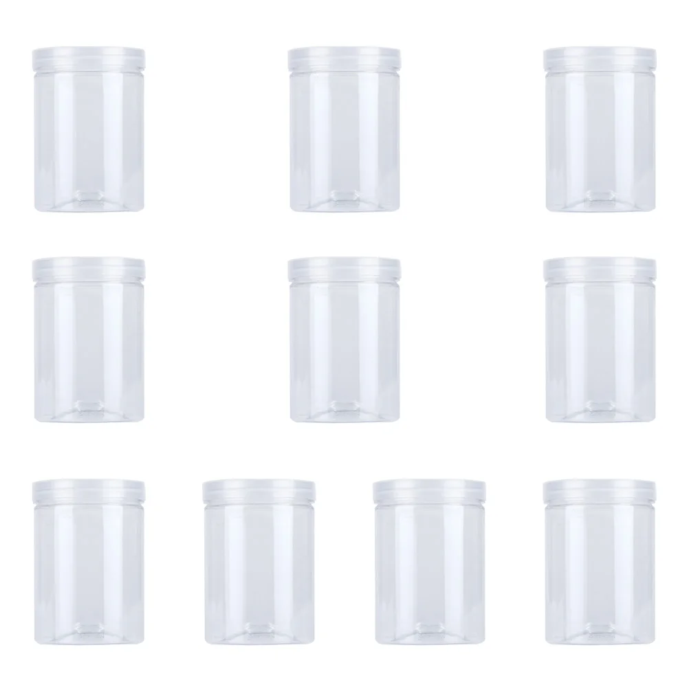 

10 Pcs Scented Tea Jar Snacks Containers with Lids Candy Storage Sealed Space-saving Nuts