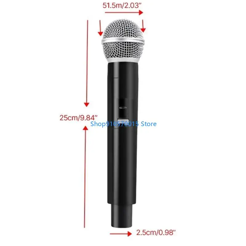 B95C Fake Microphone Props Fun High Simulation Pretend Microphone Toy for Stage