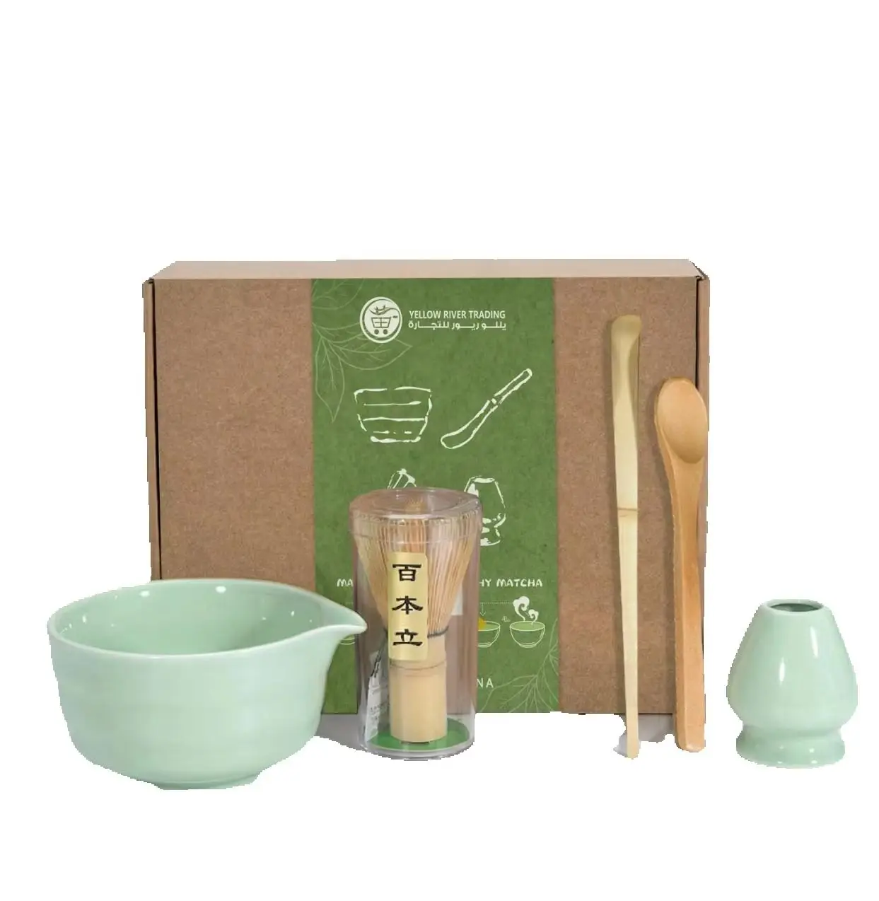 3/5/7Pcs Japanese-style Matcha Bowls Tea Spoons Tea Whisks Tea Strainers and Saucers Traditional Gifts for Tea Ceremony