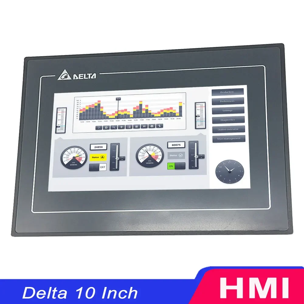 Delta 10 Inch HMI DOP110CS DOP110CS DOP110WS DOP110CG DOP110IS DOP110IG Human Machine Interface Industrial Display