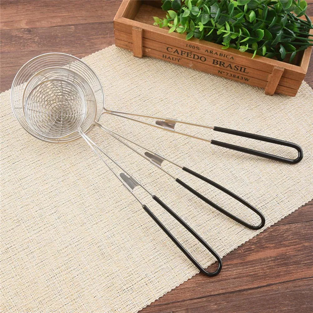 

Non-Stick Long Handle Kitchen Home Sifting Skimmer Spoon Spider Strainer Colander Cooking Tool