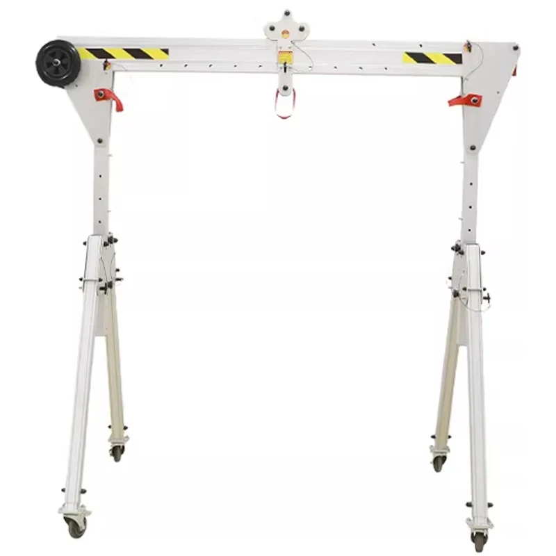 

New 500kg/400kg Foldable Aluminum Mobile Gantry Crane / Aluminum Lightweight Mini Adjustable Portable Gantry Crane(Customized)