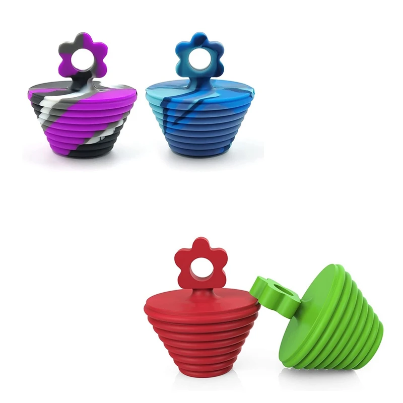 2 Pack Silicone Drain Stopper 1 1/2 To 1 7/8 Inches Tub Plug For Shower And Bathroom Sink Drains