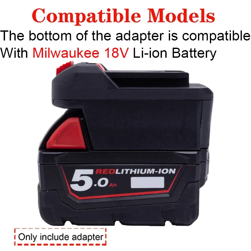 Convertidor para baterías de iones de litio Milwaukee de 18V a Lidl Parkside X20V, adaptador de batería de la serie de herramientas de iones de