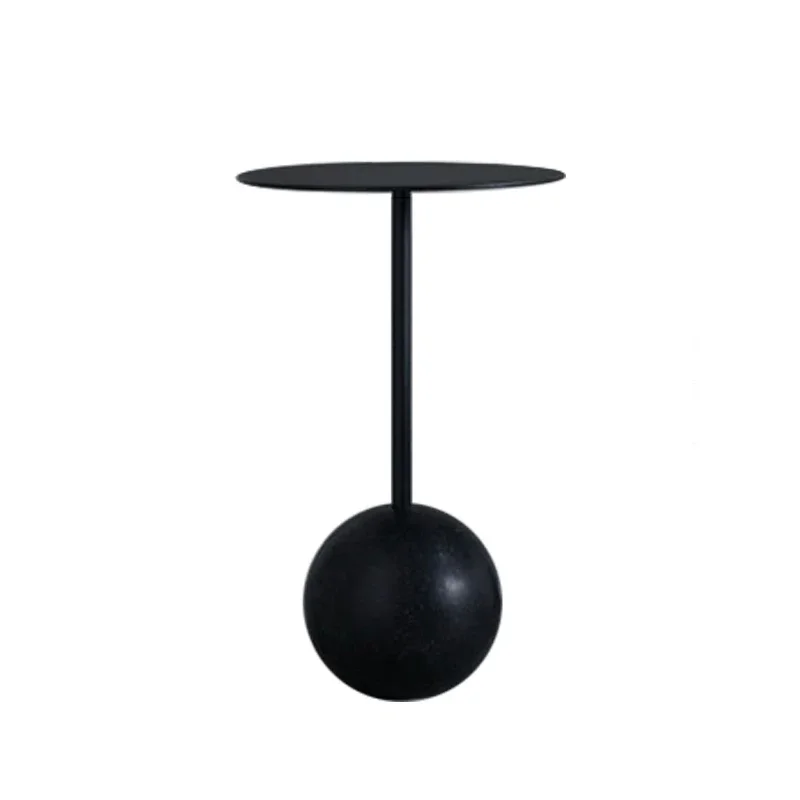 Metal edge, several designers, small family bedroom, bedside tea table.