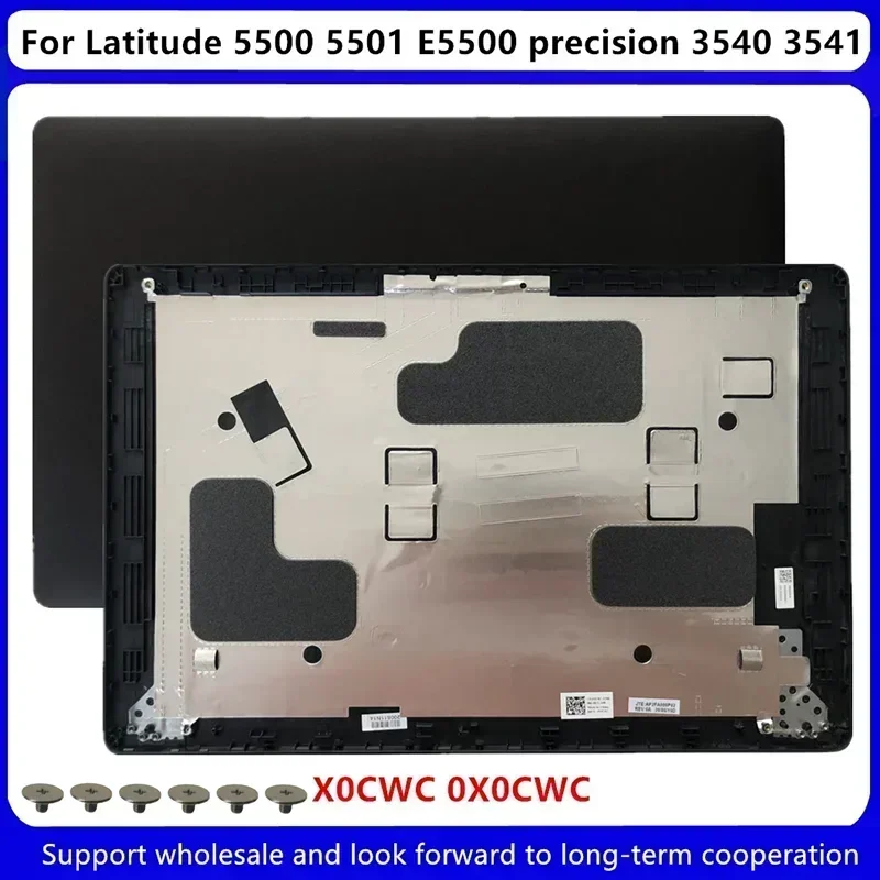 New For Dell Latitude 5500 5501 E5500 Precision 3540 3541 LCD Back Cover A shell DP/N X0CWC 0X0CWC 0V3976 V3976 Black 0YPHVV