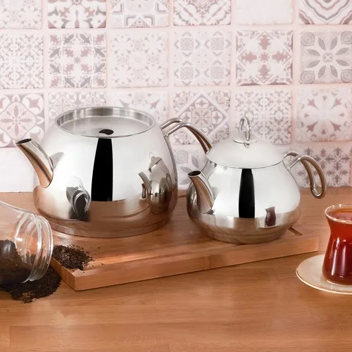 Emsan Helical Steel Teapot Set