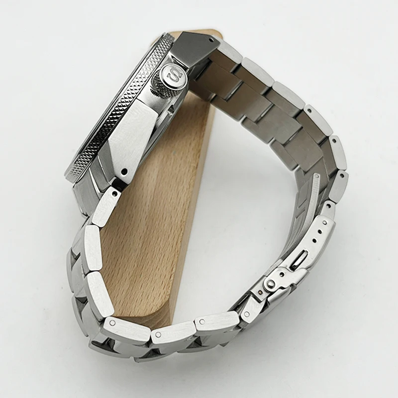 Mod NH35 Samurai Case Sapphire Glass Stainless Steel Insert Fits NH34 35 36 Movement Solid Band Stainless Steel Watch Case