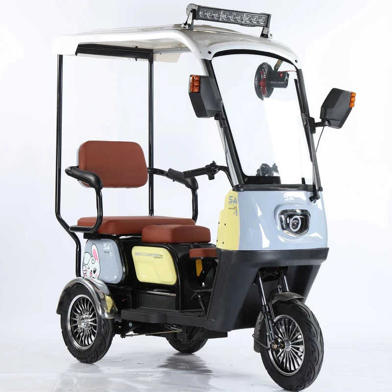 Triciclo eléctrico abierto profesional modificado para requisitos particulares de la bici 30km de la rueda eléctrica de 60v 500w con la capucha