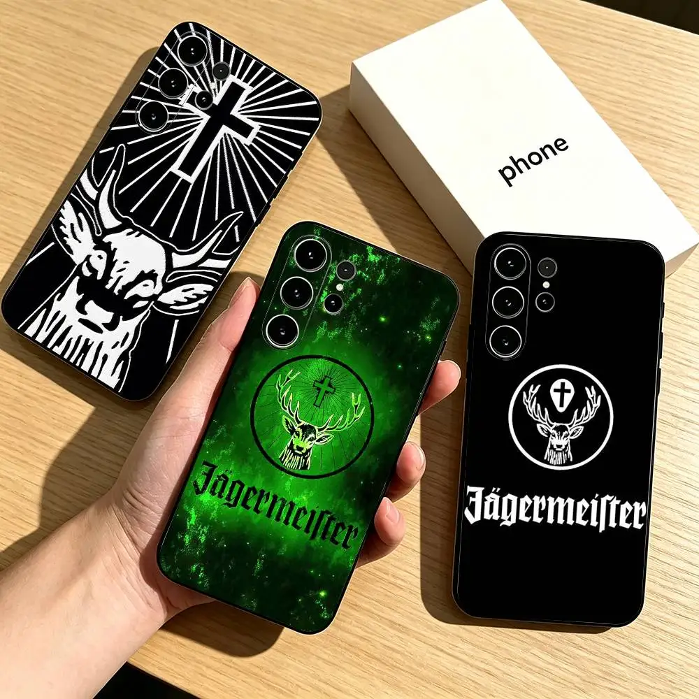 Jagermeister LOGO Cool  Phone Case For Samsung S26,S25,S24,S23,S22,S21,S30,Ultra,Plus,Fe,Soft Silicone Black Cover