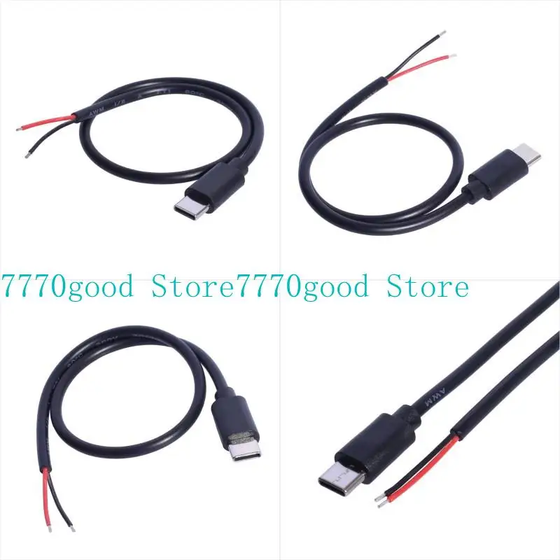 

31BA USB C To 2Pin Bare Wire Cable 30CM 15W For Simple Charging Applications