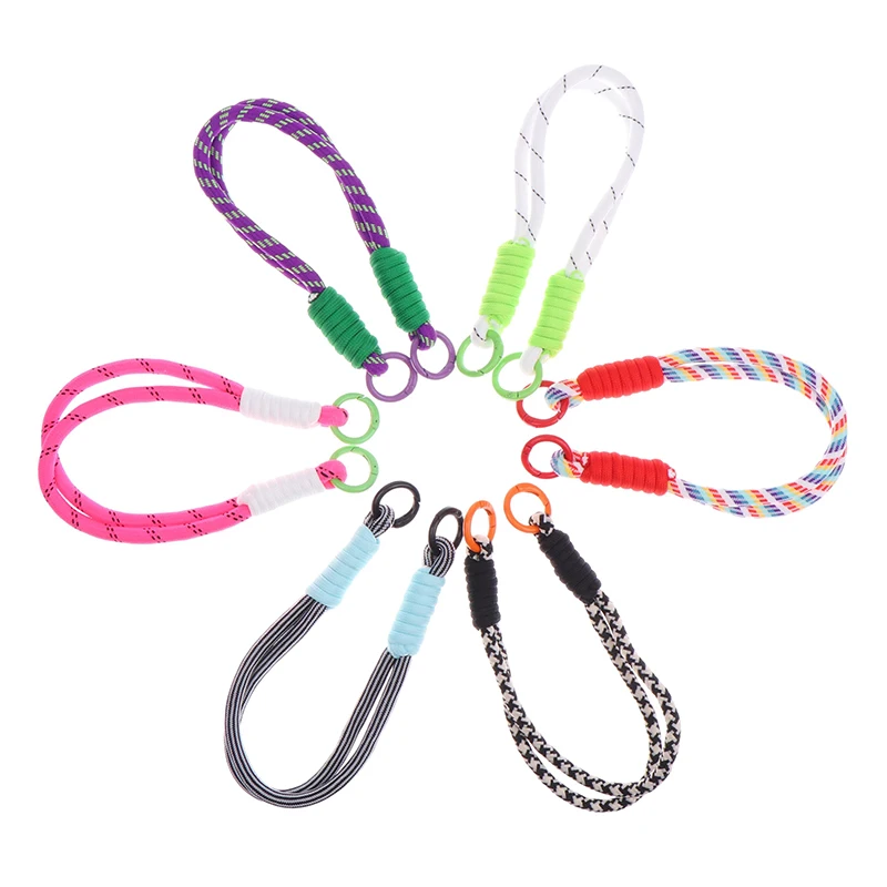 Braided Phone Case Lanyard Keychain Rope Strap Water Bottle Anti-fall Lanyard Anti-lost Keyring Backpack Charm Decor Lanyard