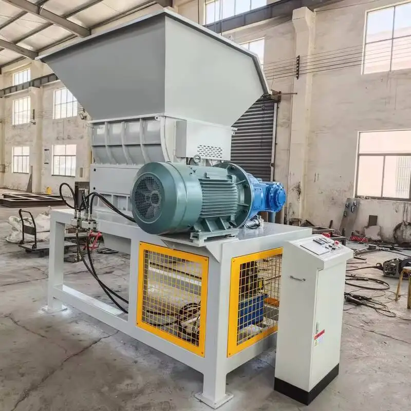 Stainless Steel Aluminum Alloy Scrap Recycling Single-axis Automatic Crusher Industrial Solid Waste, Construction Waste,