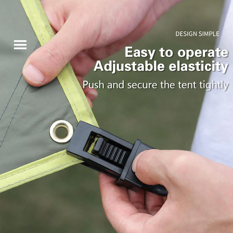 Plastic Tent Clamps, Canopy Windproof Ropes, Fixing Clips, Awning Clips, Tarpaulins, Rainproof Cloth Fixing Clips