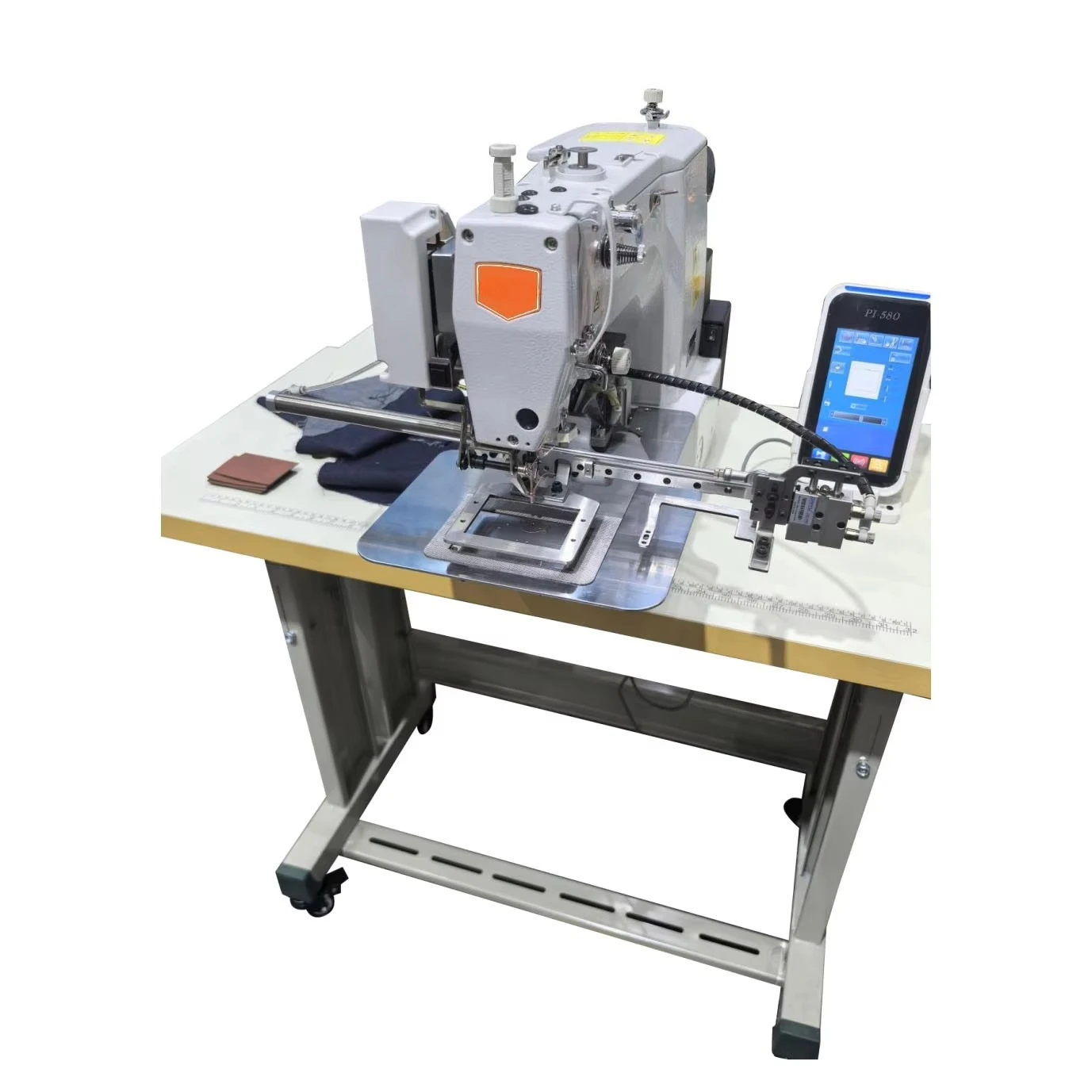 Automatic Single Needle Sewing Machine Computer Pattern Lock Needle Flat Bed Label Shirt Jeans Knitting