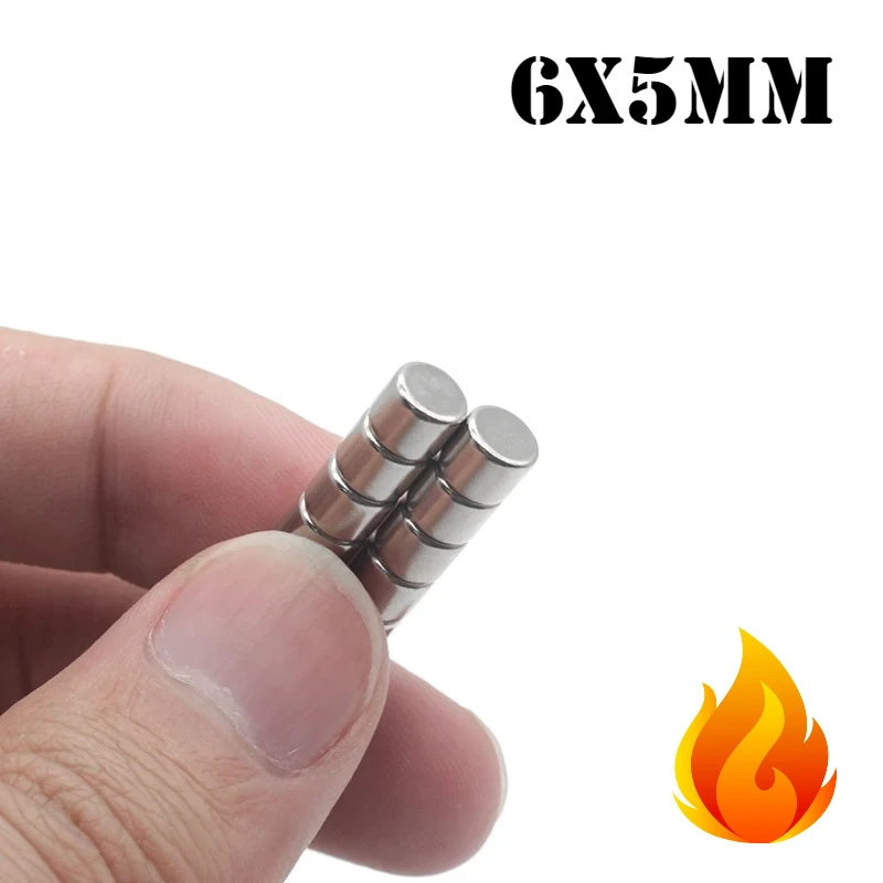 6x5mm Mini Small Round Powerful Magnetic Magnet 6x5 Strong Disc Magnets For Fridge DIY Building Scientific Craft Education 6*5