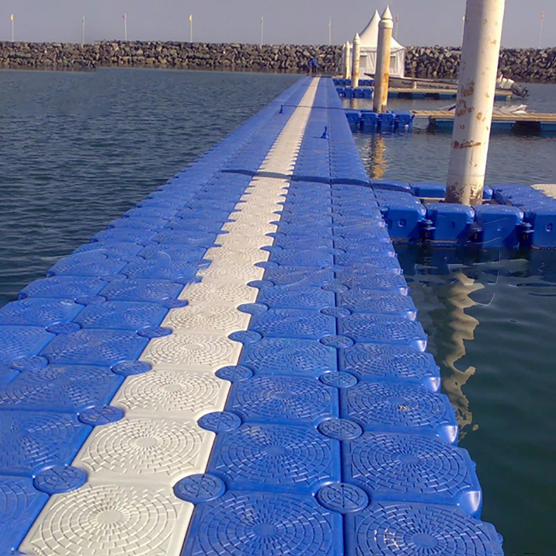 Customized color Simple assembly floating pontoon plastic Free accessories floating dock