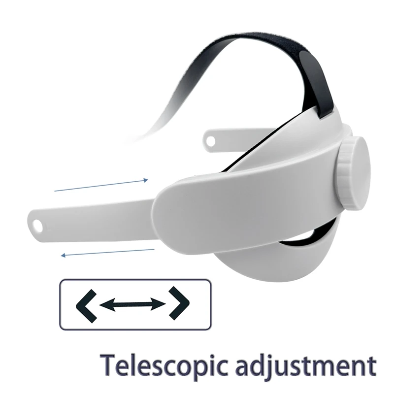 Sangle de casque VR pour Oculus Quest 3, bande de sauna réglable, coussin de tête respirant, plastique blanc, 1 PC