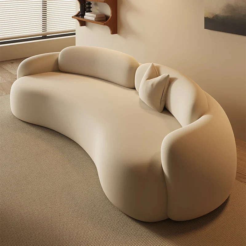 

Nordic Minimalist Living Room Sofa Foam Sponge Organizer European Curved Couch Comfort Small Family Canape Salon Home Furniture