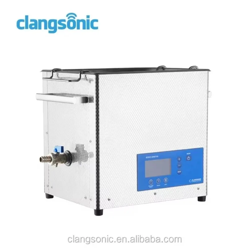 

Clangsonic 10L Stainless Steel Washing Equipment Digital Timer Heated Industrial Laboratory Ultrasonic Cleaner