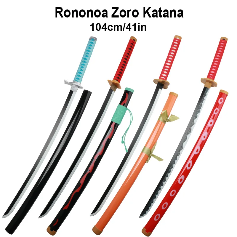 أنيمي كاتانا 104 سنتيمتر/41in رونونوا زورو السيف شخصية تأثيري كينيمون كيكونوجو دور اللعب الأسلحة الدعائم لعبة السيوف