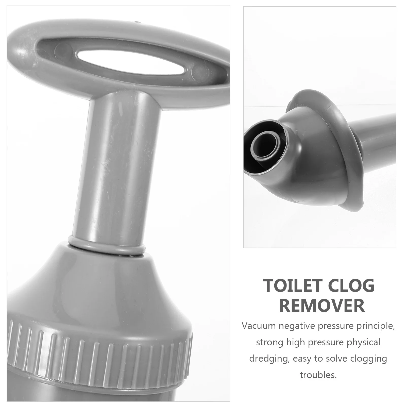 

Heavy Duty High Pressure Vacuum Plunger for Bathroom Sink Toilet Blockage Remover Durable Rubber Cup Unclogging Tool