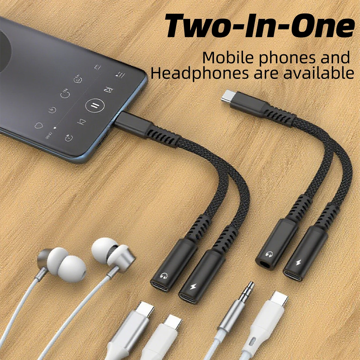 2 IN 1 USB C Splitter ke Dual  - Earphone Splitter Jack ulasan dan harga