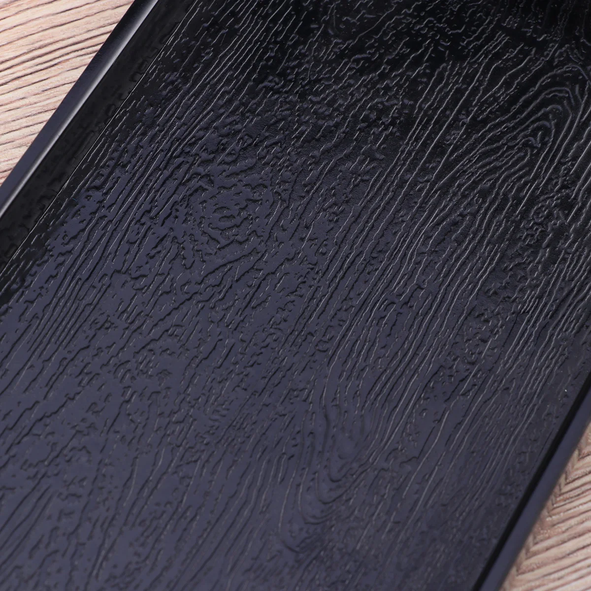 

Large Reptile Feeding Bowl Unbreakable Shallow Design For Easy Clean Turtle Supplies Simulated Wood Grain Pet Food Water