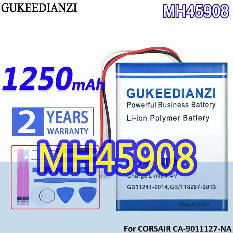 

Battery 1250mAh For Corsair CA-9011127-NA 9011136-AP For Garmin H2100 Dolby 7.1 Wireless Gaming Headset H2100 MH45908