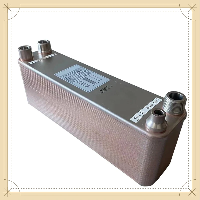 40 Plates 4.5Mpa Brazed Plate Heat Exchanger Heating Exchanger For Floor Heating Water Heating Snow Melting System Accessories