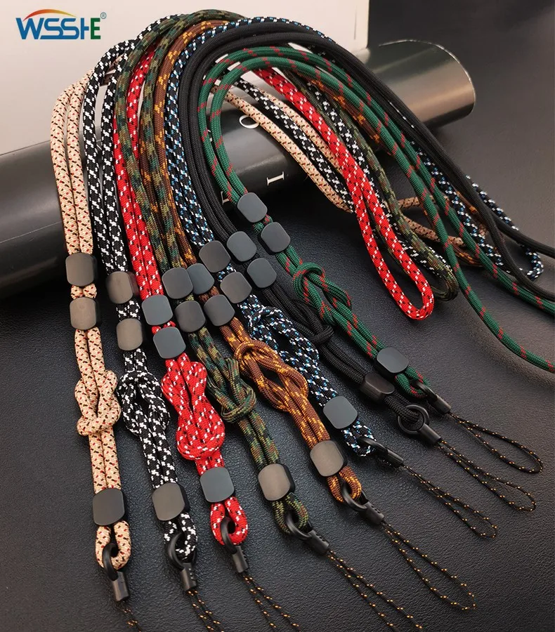 Long Neck Hanging Chain Hand-woven Mobile Phone Lanyard Strong and Length Adjustable Dual-use Lanyard Phone Anti-lost Pendant