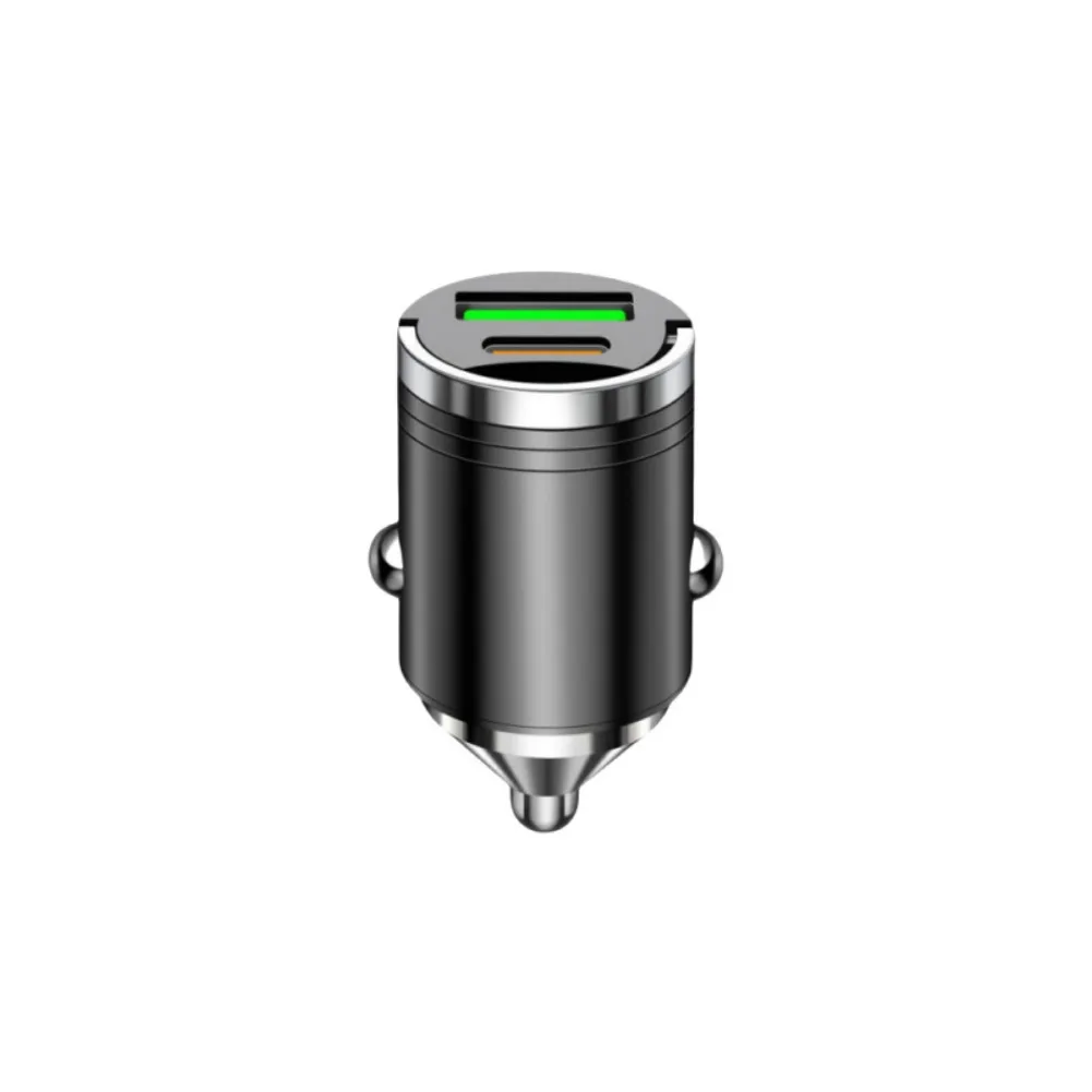 자동차 충전 어댑터 USB PD 빠른 충전 차량 전화 충전기 아이폰에 적합 삼성 Xiaomi 자동차 빠른 충전