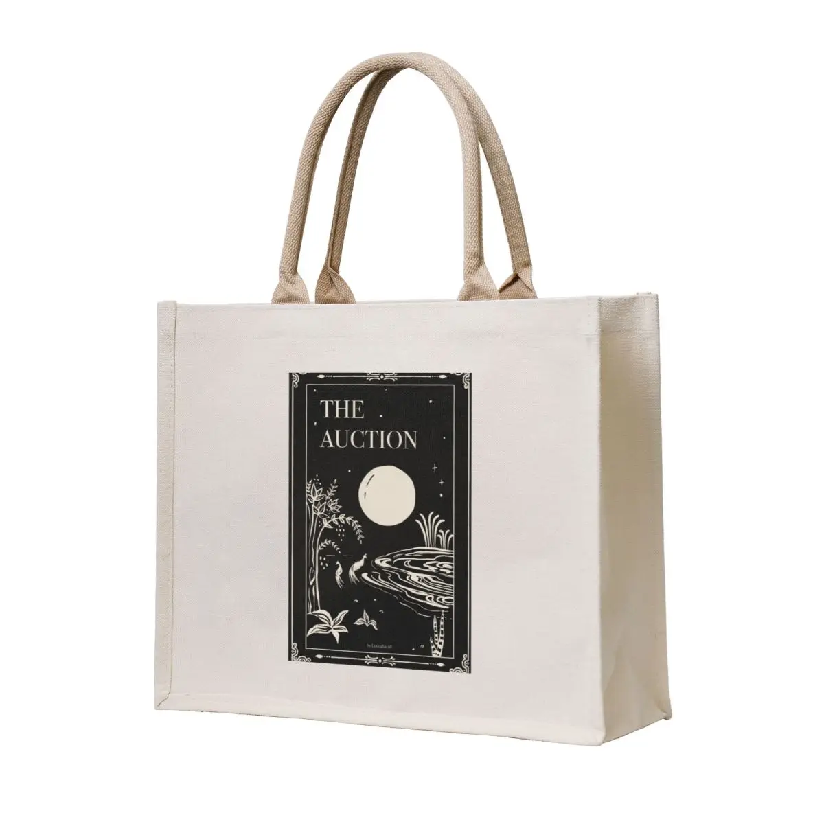 

The Auction Cover Art Tote Bag Reusable bags Big bag women canvas bags