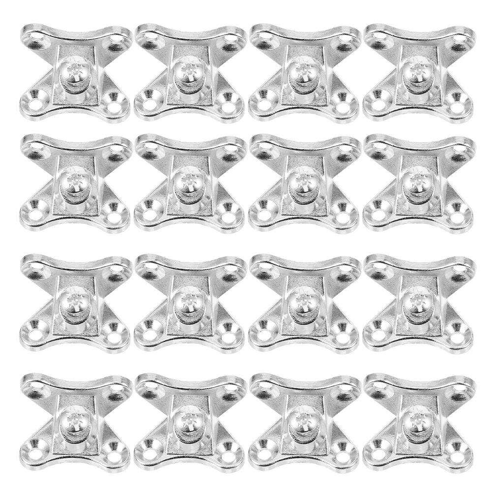 

24pcs Zinc Alloy Butterfly Corner Brackets L Shape Fastener For Furniture Cabinet Shelf Wall Mounting Support Detachable Angle