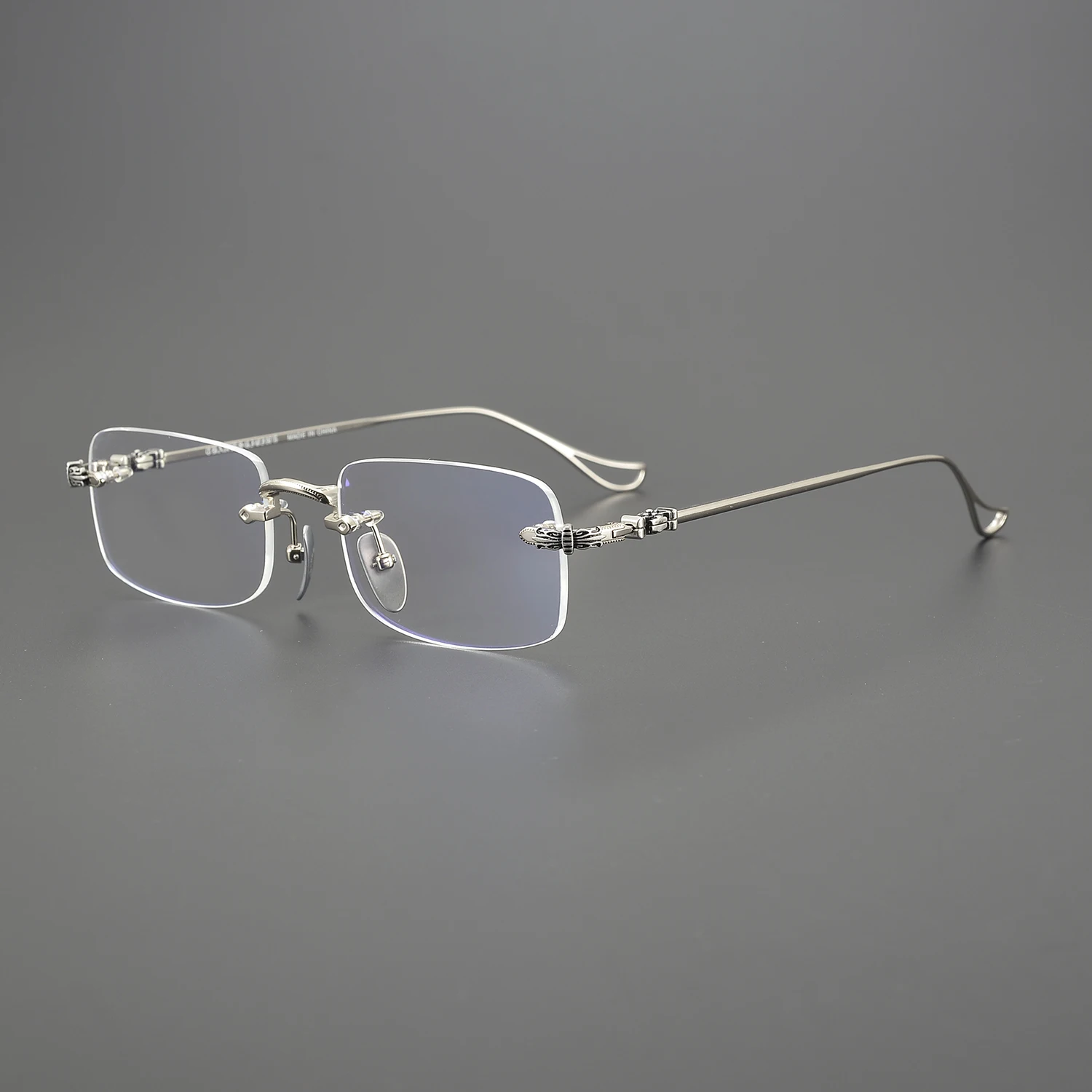 2024 Sunglasses For Women Stylish Vintage Carter Luxury Eyewear Frame Big Square Titanium Rimless Designer Men SUN GLASSES