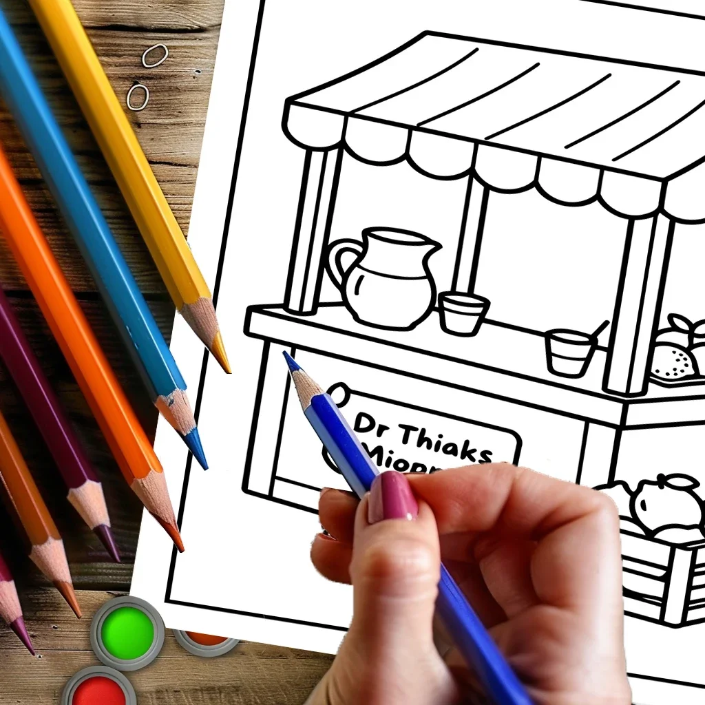 Coloring Book Little Spaces for Adult Colouring Book, Birthday Day Gift, Back to School Supplies, Adults Cute Drawing Book view 5