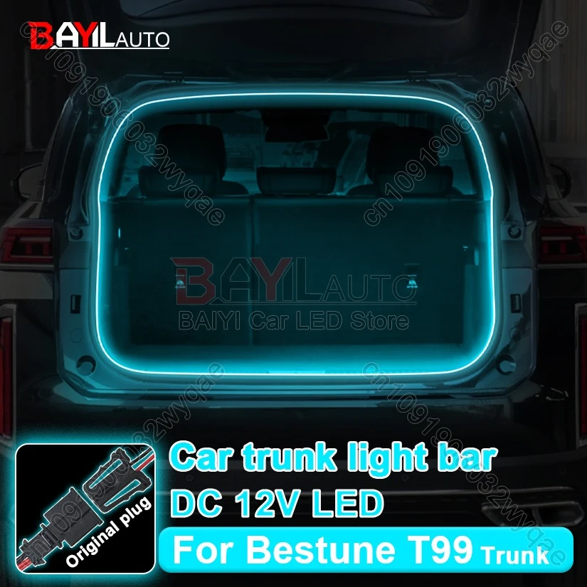 

Trunk Lighting For Bestune T99, Car Decor Ambient LED, Automatic On/Off Tailgate Light Strip For T99 B70 X40 T55 car Accessories