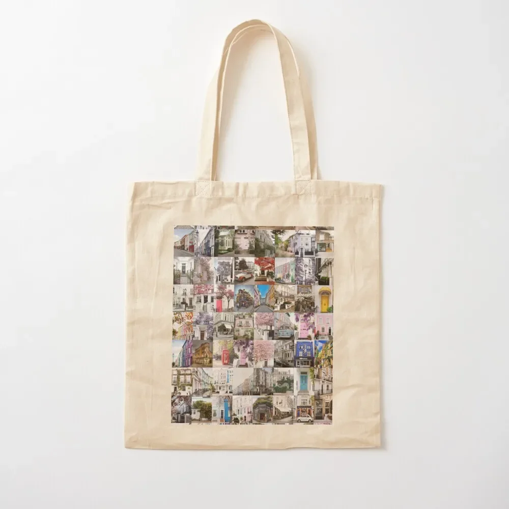 

Notting Hill, London Tote Bag reusable shopping bag personalized tote