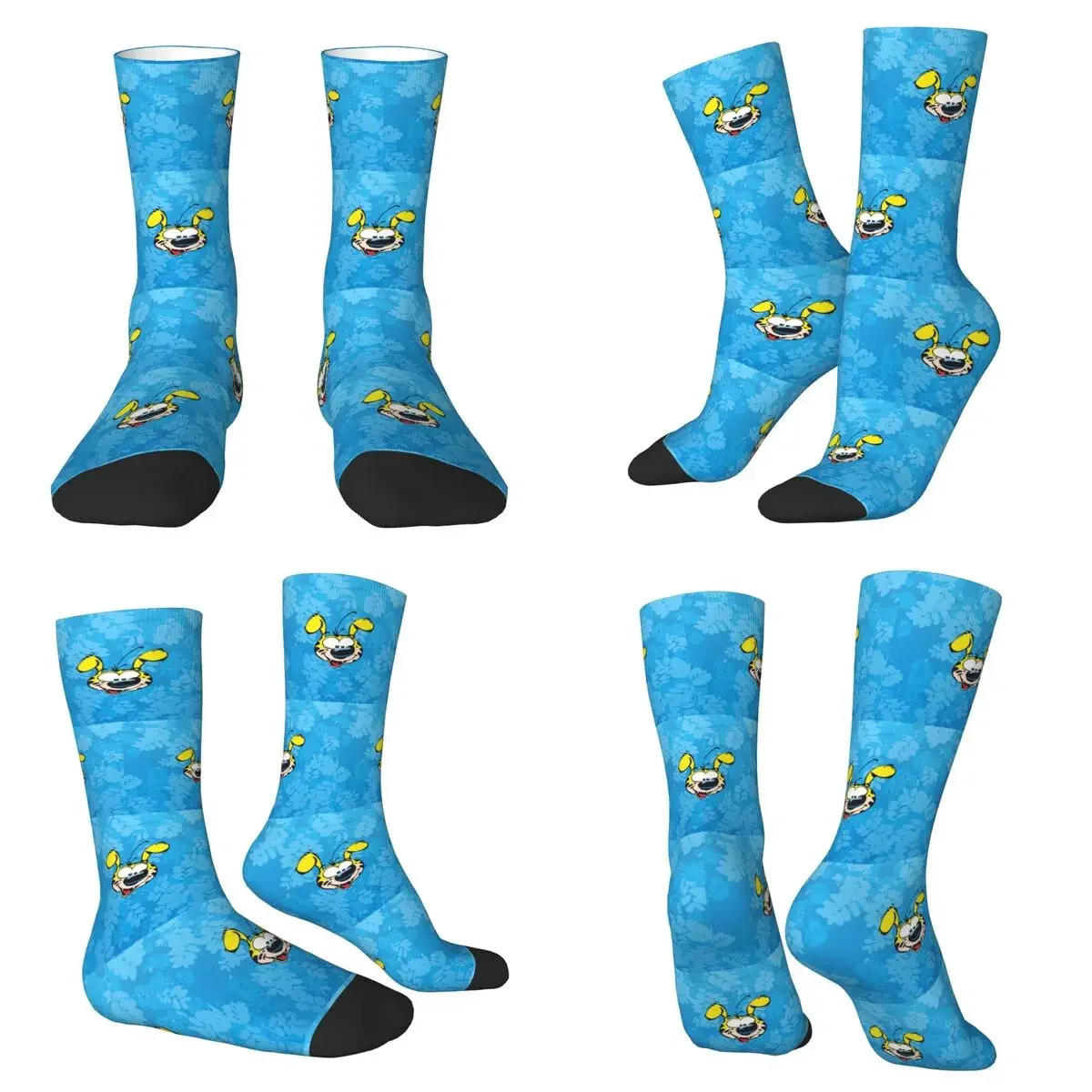 

Marsupilami Face Socks Harajuku Sweat Absorbing Stockings All Season Long Socks for Unisex Valentine's Day Gifts