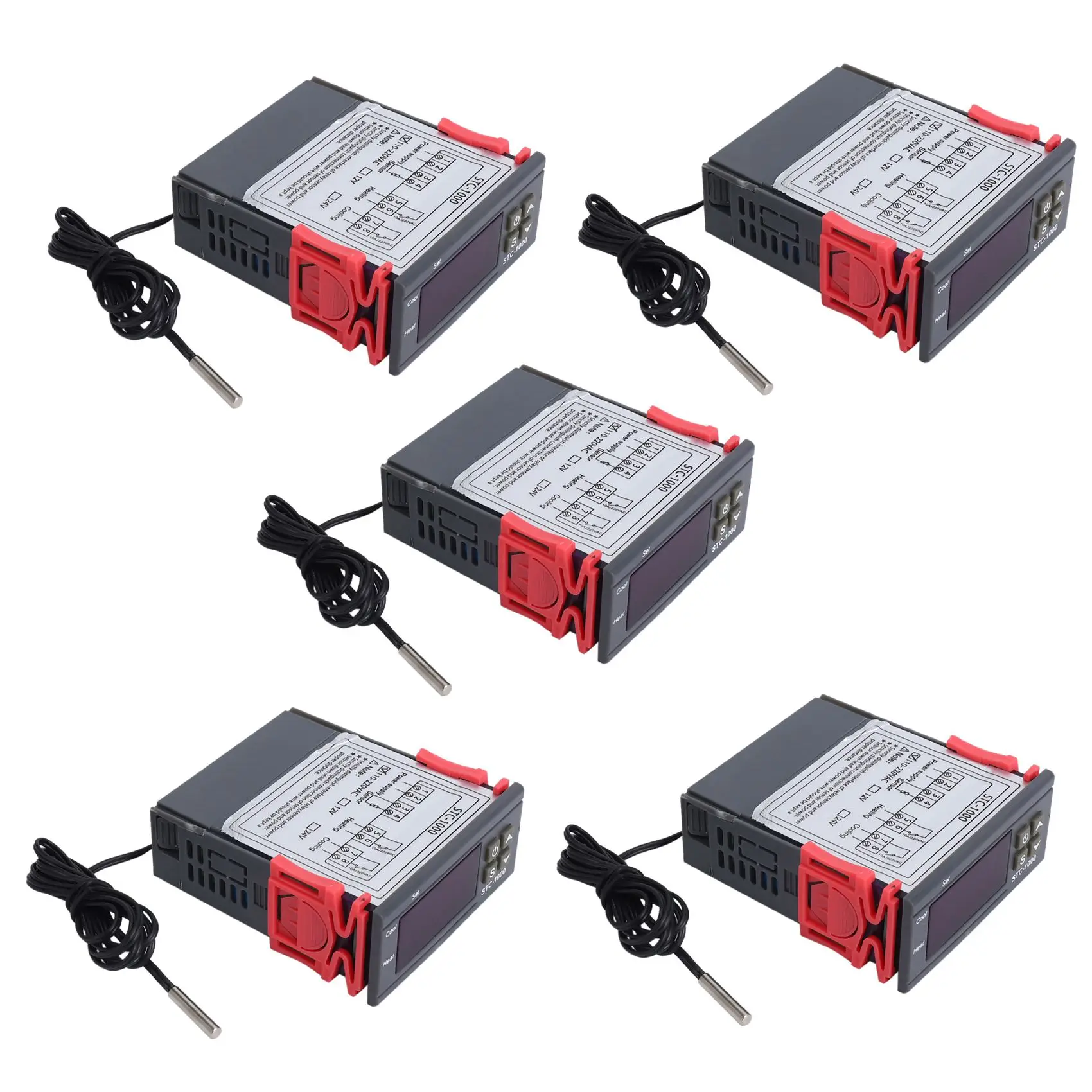 

ABZZ-5X 220V/STC-/1000 Цифровой терморегулятор температуры с NTC
