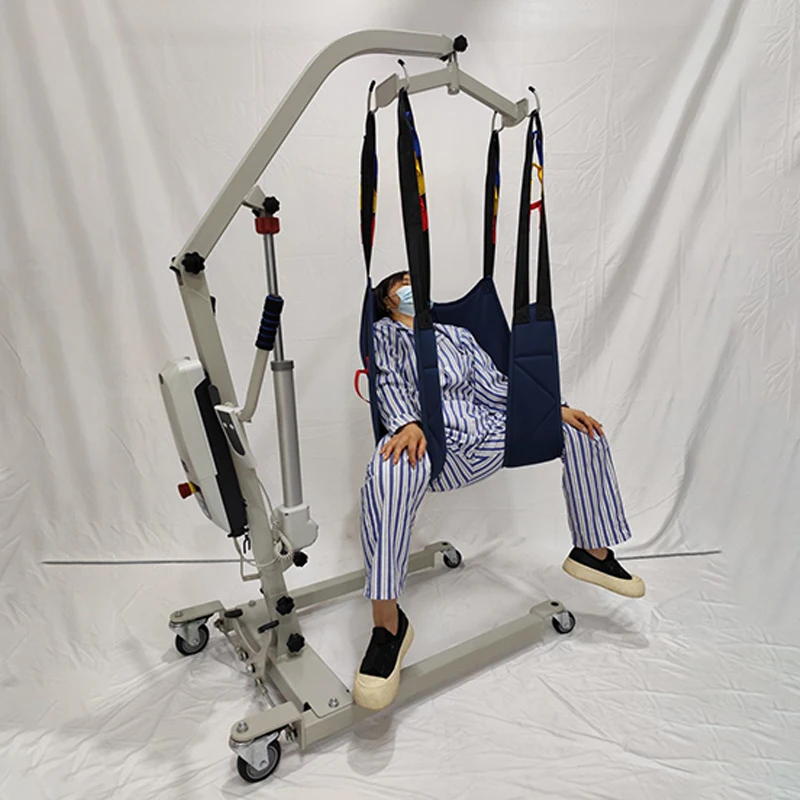 Medical apparatus elderly lifting patient lifting sling with split leg with toilet