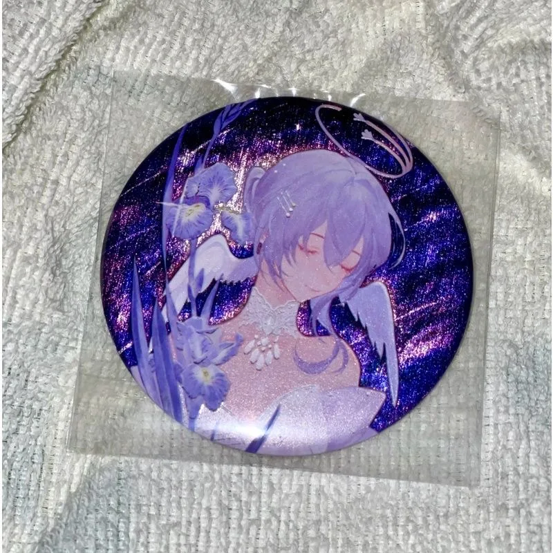 Honkai: Star Rail Anime Figures Jingyuan Jiaoqiu Aventurine Cosplay Metal Badge Exquisite Double Flash Pins Decor Toy Xmas Gift