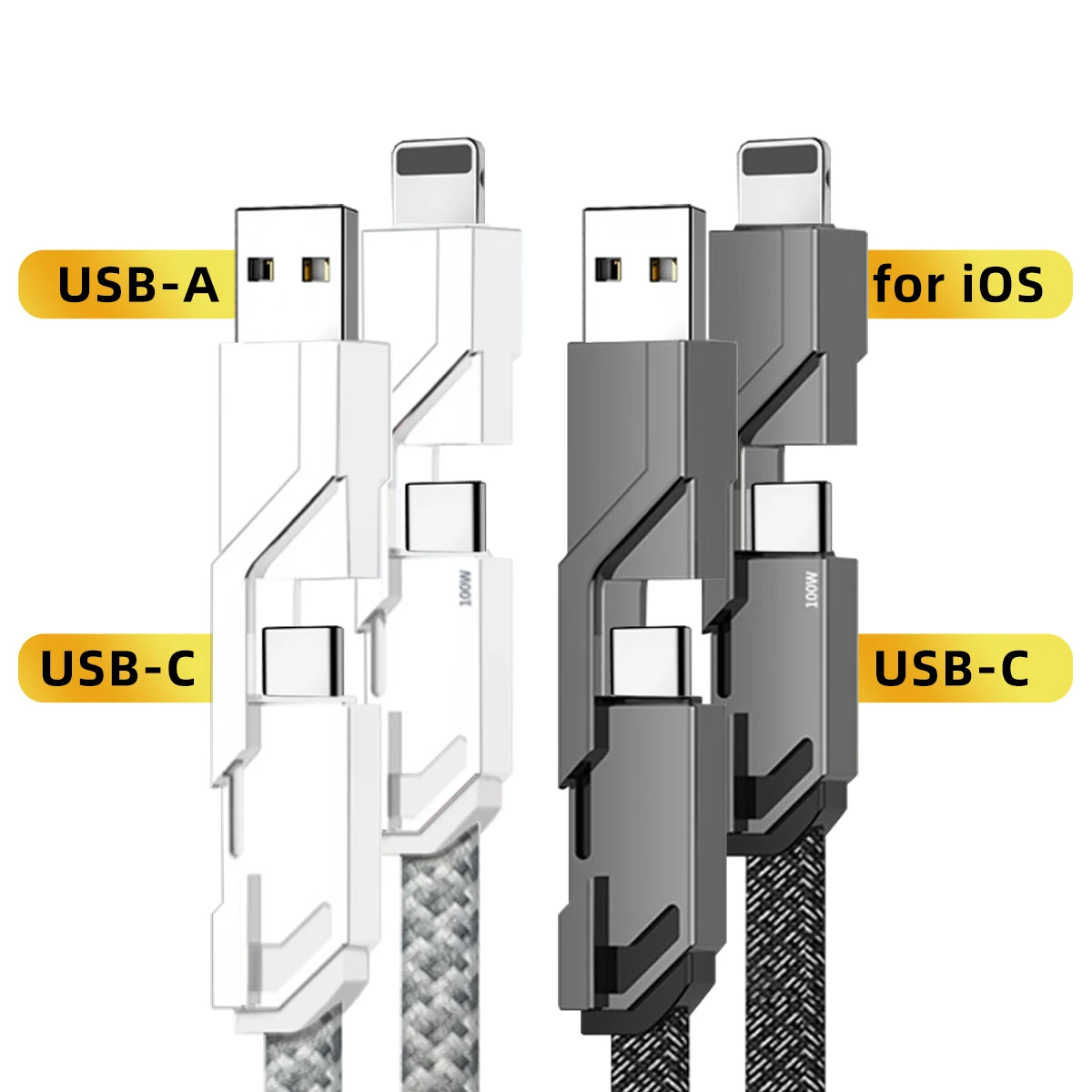 Cavo di ricarica rapida USB PD 4 In 1 per Samsung Xiaomi Huawei Macbook telefono cellulare caricatore USB tipo C cavo di ricarica per Tablet