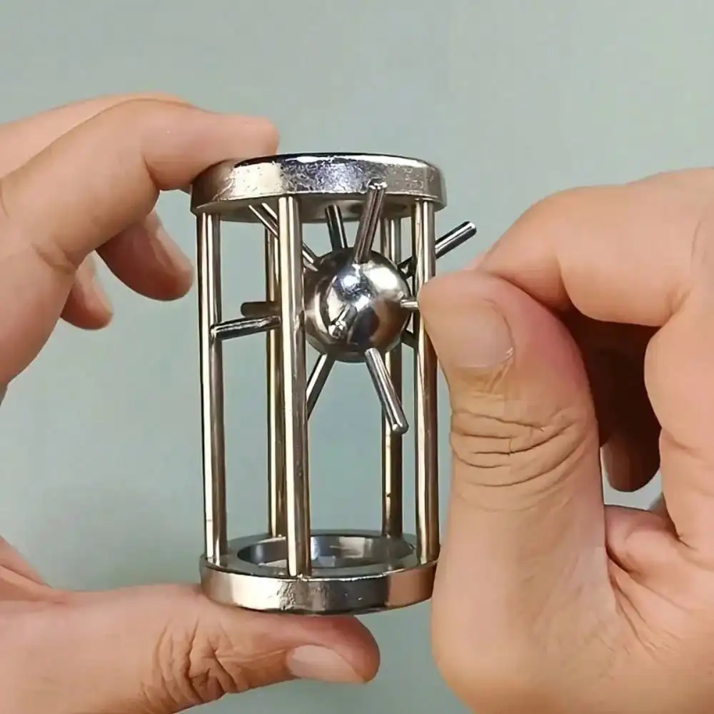 

Stainless Steel Cage Challenge Game - Adult Complex Multi Layer Puzzle Toy, Ideal Gift for Birthday，Perfect Party Accessories