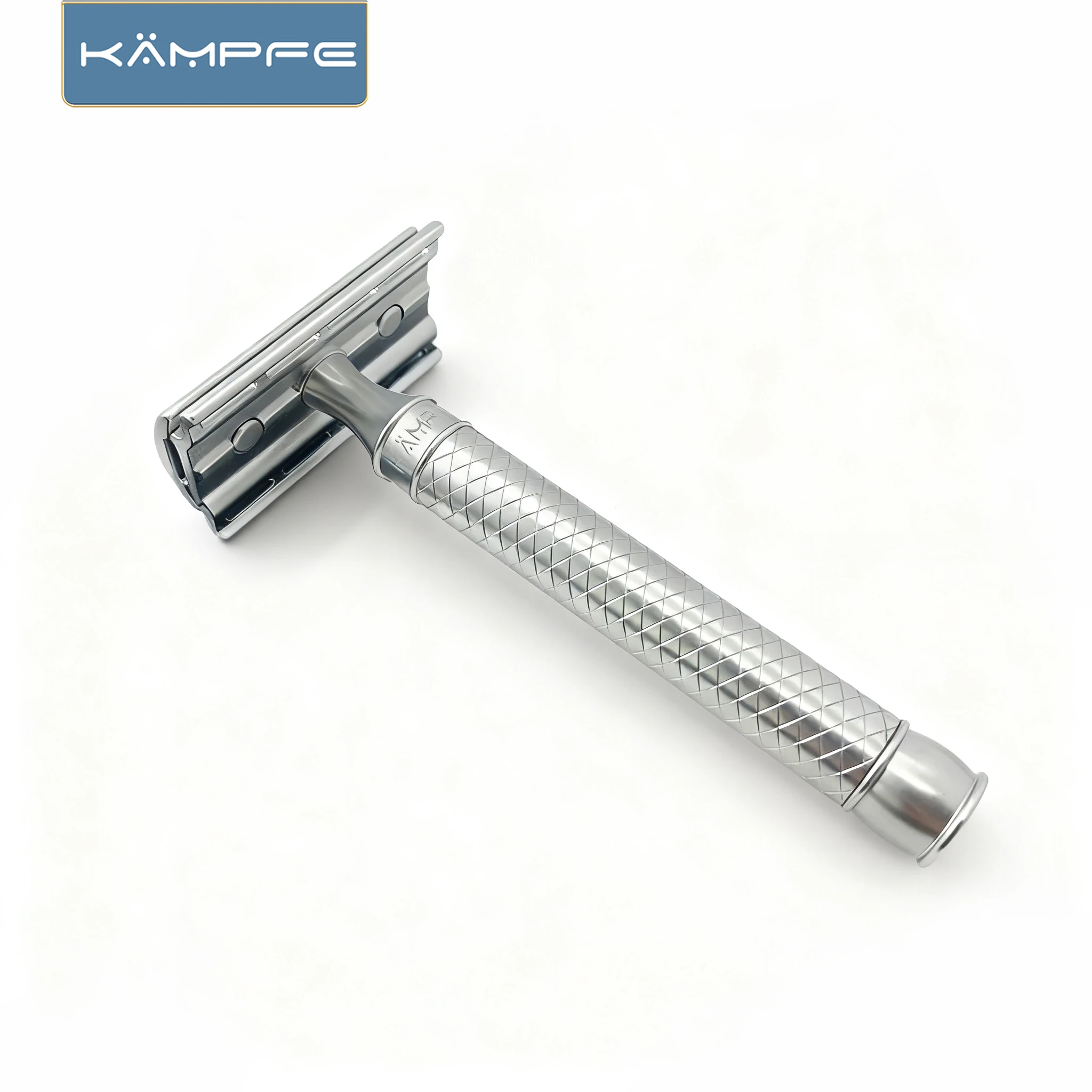 

KAMPFE Ручная безопасная бритва с алюминиевой ручкой с ЧПУ, приятная для кожи, нескользящая бритва для мужчин и женщин, ежедневное влажное бритье