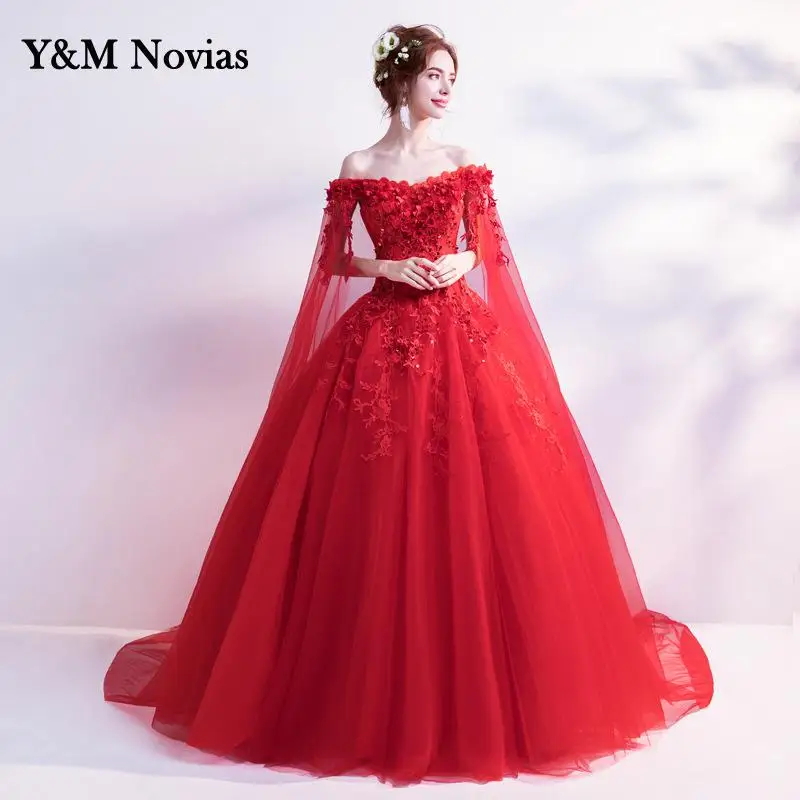 Custom Any Color Sweet 16 Quinceanera Dress Removable Train Cape Off Shoulder Appliques Princess Party Gown Vestidos De 15 Años