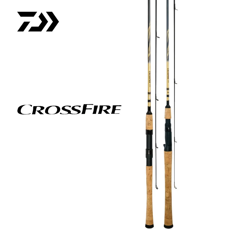 DAIWA Fishing Rod CROSSFIRE Spinning/Casting Fishing Rod 1.84M - 2.49M Aluminum Carbon Fishing Stick
